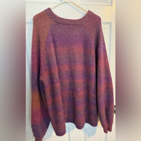 Ava & Viv Sweaters - Women's Crewneck Ombre Pullover Sweater 2X